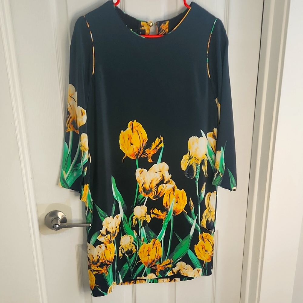 100% Silk Floral Dress